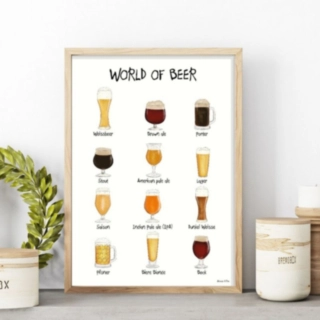 World Of Beer A4 Plakat