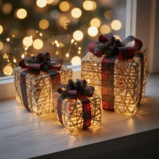 LED Julegaver Rød
