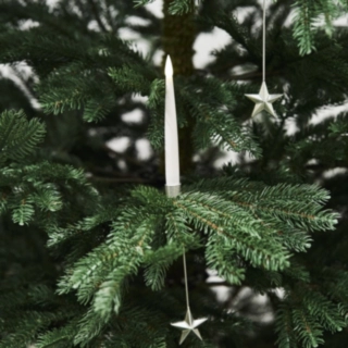 LED Juletræslys Sølv Stjerne