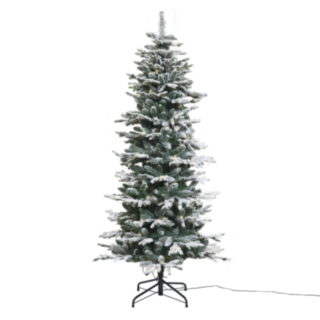 Kunstigt FROST Juletræ LED 180 x 86 cm Klasse A