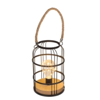 Sort LED Metal Lampe