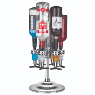Final Touch® Roterende LED Flaskeholder Til 6 Flasker