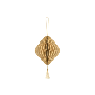 Julepynt Honeycomb Drop Beige