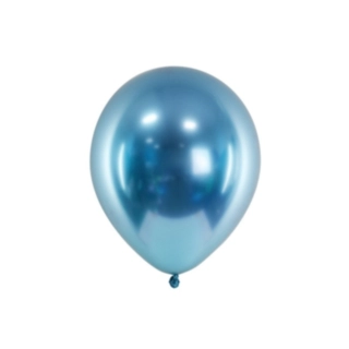 Metalliske Latexballoner Blå