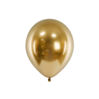 Metalliske Latexballoner Guld