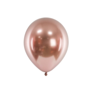 Metalliske Latexballoner Rosaguld