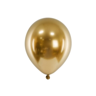 Metalliske Mellemstore Latexballoner Guld