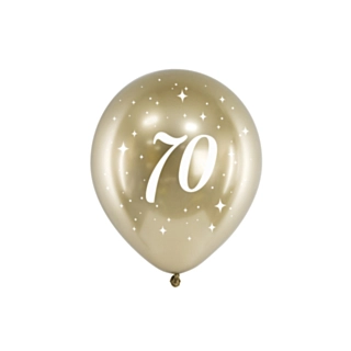 70 Års Balloner Guld