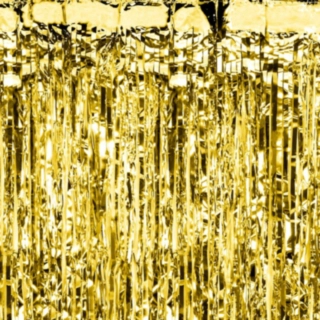 Forhæng Metallisk Guld