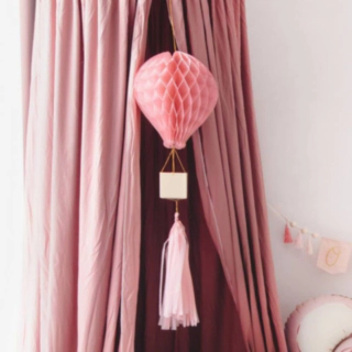 Luftballon Honeycomb Lyserød
