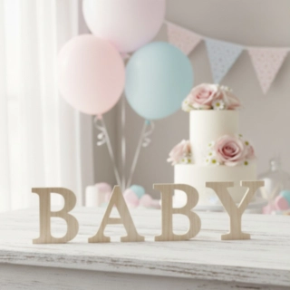 Baby Træskilt