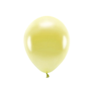 Basic Metalliske Latexballoner Lys Gul