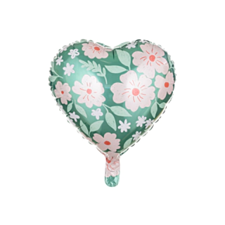 Blomster Hjerte Folieballon