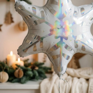 Snefnug Folieballon Holografisk