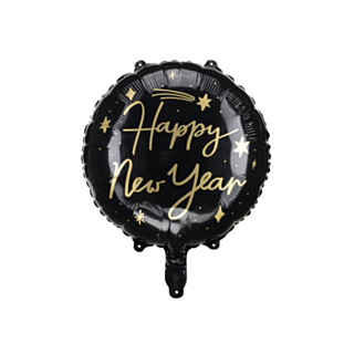 Happy New Year Folieballon Sort