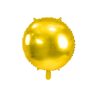 Rund Folieballon Metallisk Guld
