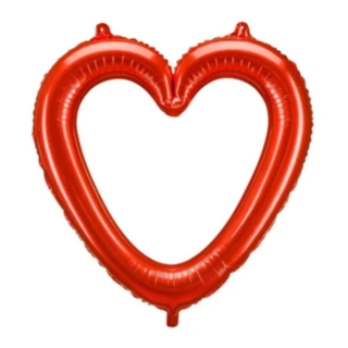 Hjerteformet Folieballon