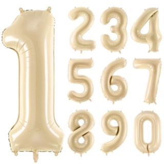 Stor Talballon Pastel Beige