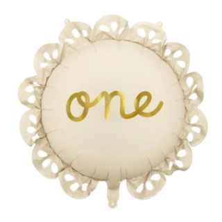 1 års 'One' Rund Folieballon