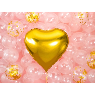 Hjerte Folieballon Guld