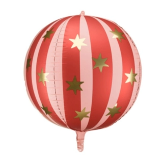 Stjerne Cirkus Folieballon Rød