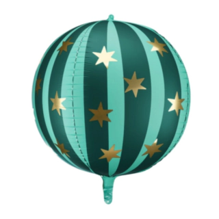 Stjerne Cirkus Folieballon Grøn