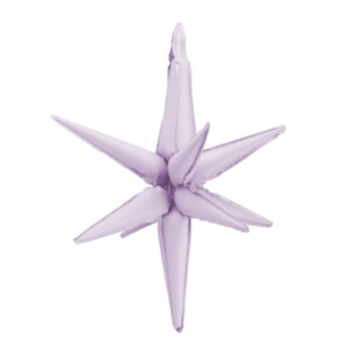 3D Stjerne Folieballon Lilla