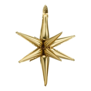 Stjerne 3D Folieballon Guld