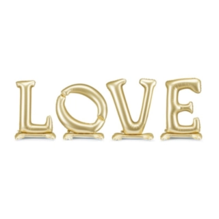 LOVE Stående Folieballoner Guld