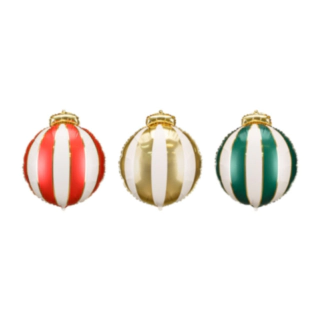 Julekugle Folieballon Mix