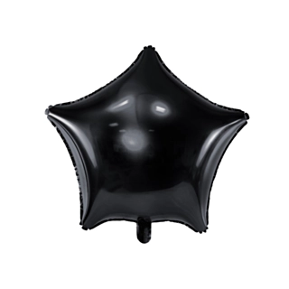 Stjerne Folieballon Sort
