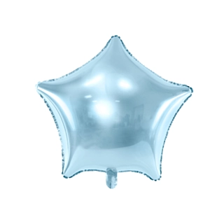 Stjerne Folieballon Lyseblå