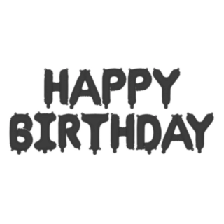 Happy Birthday Folieballoner Sort