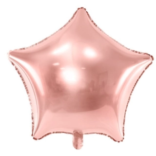 Stor Stjerne Folieballon Rosaguld