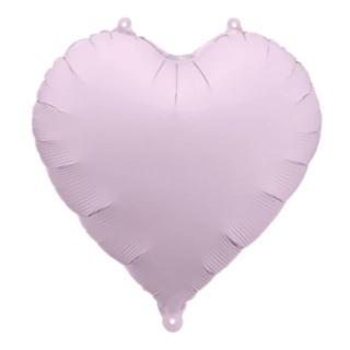 Hjerte Folieballon Mat Lilla