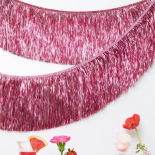 Frynseguirlande Pink