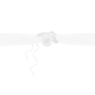 Rose Organza Guirlande Hvid