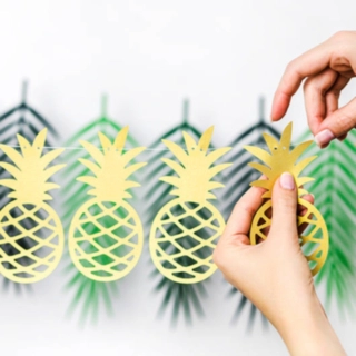 Ananas Guirlande Guld