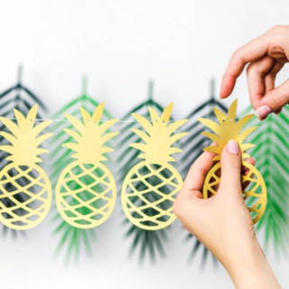 Ananas Guirlande Guld