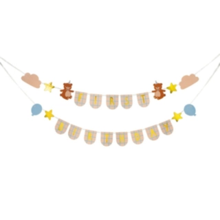 First Birthday Bamse Guirlande