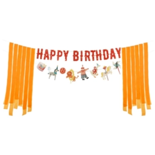 Cirkus Happy Birthday Banner