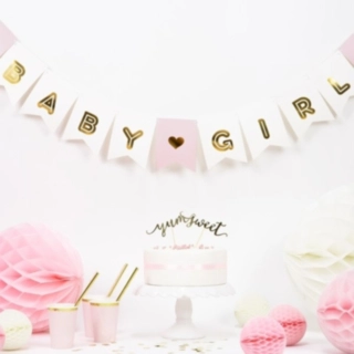 Baby Girl Flagguirlande