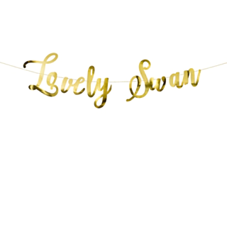 Lovely Swan Guirlande Guld