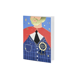 Super Dad Kort Med Badge