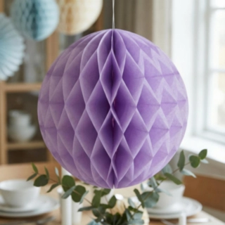 Honeycomb Dekoration Lilla