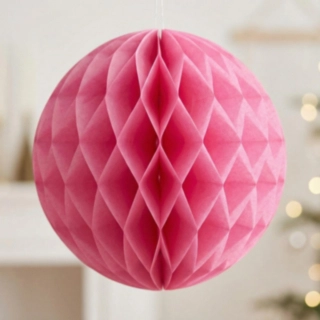 Honeycomb Papirskugle Pink