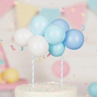Ballon Kagetopper Lyseblå