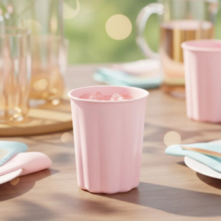 Pastel Plastikkurs Lyserød