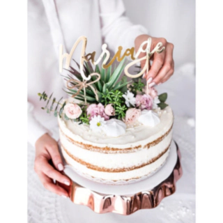 Marriage Kagetopper Guld