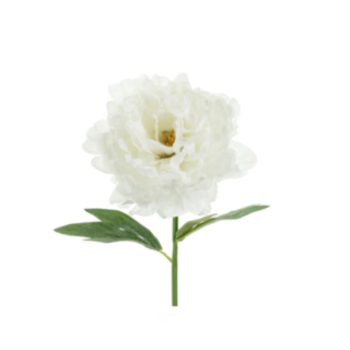 Kunstig Pæon Blomst Hvid